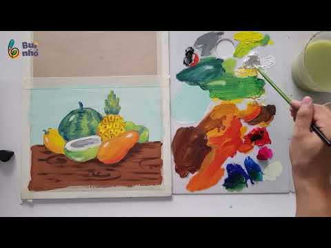 Video Học vẽ mâm ngũ quả cực đơn giản - youtube