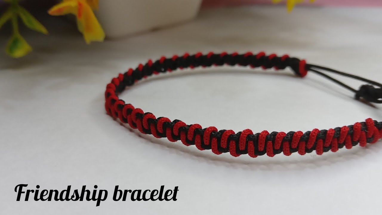 How to make a friendship bracelet tutorial | friendsh bracelet - YouTube