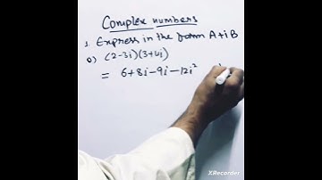 COMPLEX NUMBERS INTER 2ND YEAR BASICS