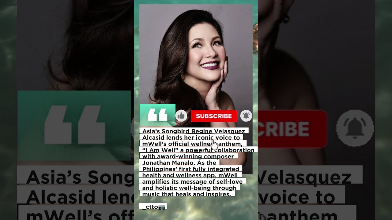 Regine Velasquez Sings Powerful Self-Love Anthem 🎶💖#SelfLoveJourney#WellnessMusic#InspiringVoices
