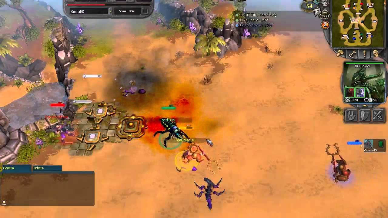 Battleforge 2v2 bcdHUN & OmniaHD vs. MaDMacIeK & ParanoidPete