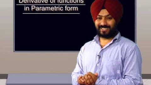 Mathematics c12 ed 83 Derivatives and differentiability of function in parametric form