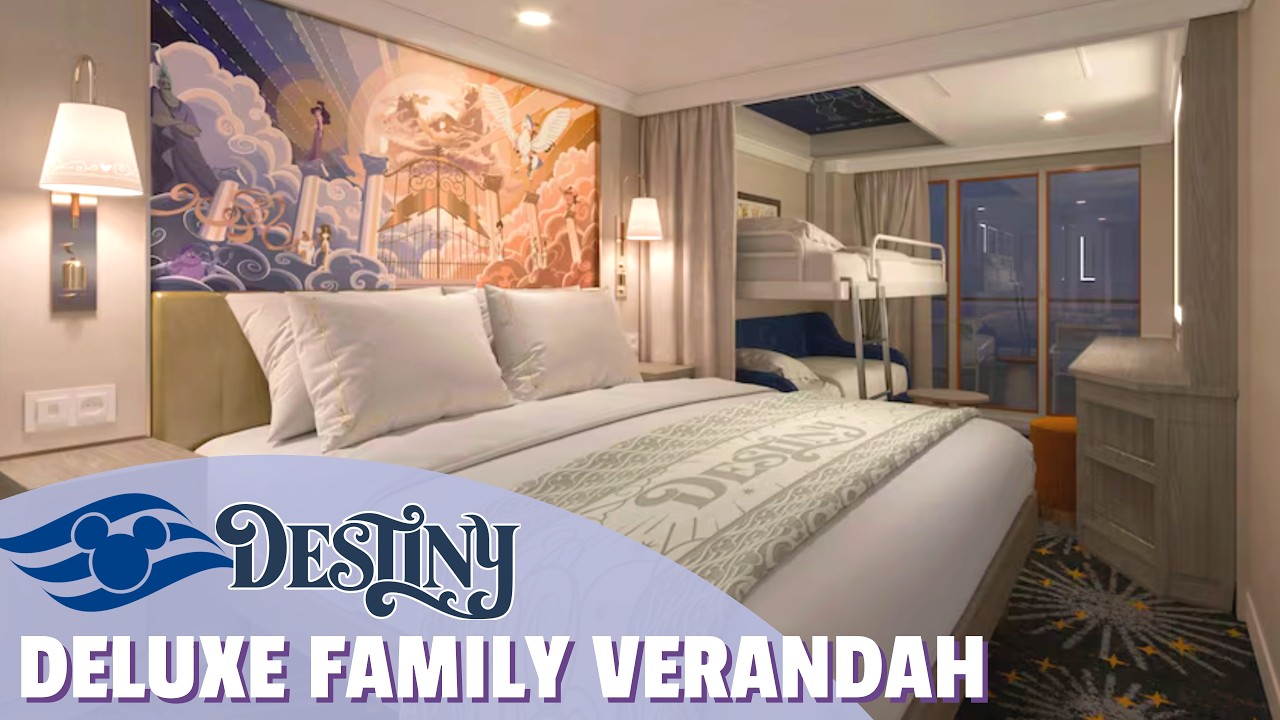 Роскошная семейная экскурсия с верандой с видом на океан | Disney Destiny | Круизная линия Disney...