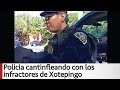 Arne aus den Ruthen | Policia cantinfleando con los infractores de Xotepingo