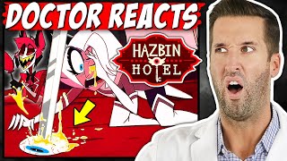 ER Doctor REACTS to Brutal Hazbin Hotel Injuries