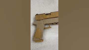 Cardboard P250 Tutorial with all dimensions… #tutorial #cardboard #gun #cardboardcraft