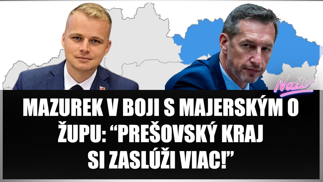 MAZUREK V BOJI S MAJERSKÝM O ŽUPU: “PREŠOVSKÝ KRAJ SI ZASLÚŽI VIAC!”  Mazurek preberá štafetu?!