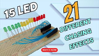 Attiny 2313 based New LED Chaser circuit | Arduino project | Knight Rider Circuit