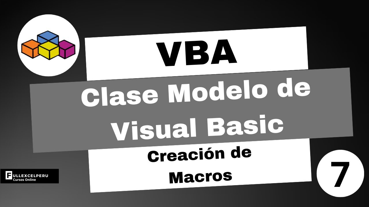 Clase de Modelo de Visual Basic en Excel - YouTube