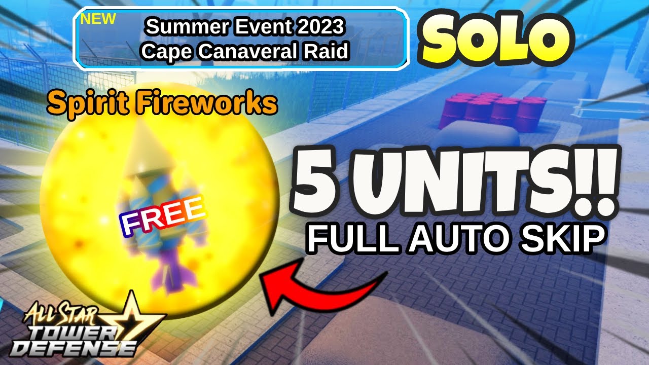 How to Beat NEW Summer Event (2023)  FREE UNITS! - All Star Tower Defense  