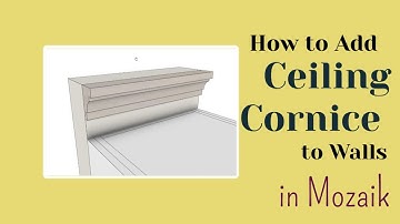 Ceiling Cornice to wall in Mozaik #mozaik #mozaikdesign #mozaiksoftware