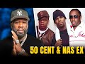 50 Cent and Nas Reveal Dark Secrets Linking Jay Z, R Kelly, and Diddy. #rapper #50cent