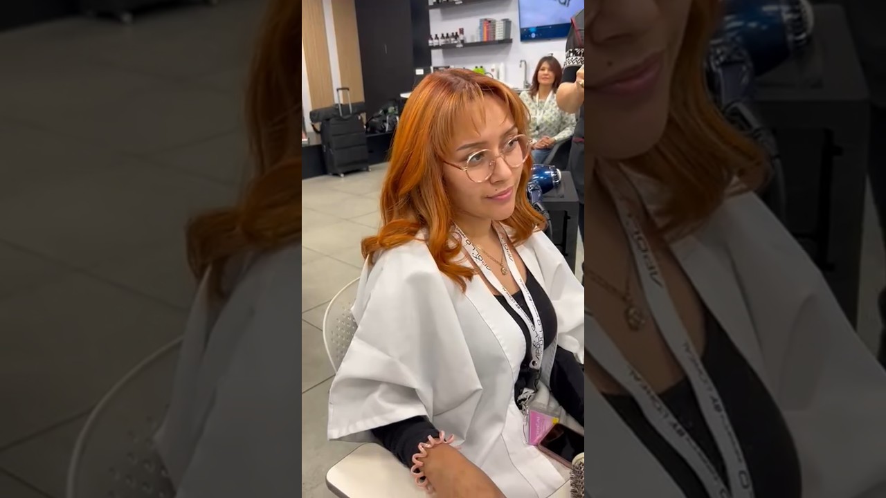 Coloración y peinado realizados durante el curso de Majirel en L’Oréal Academy 