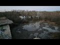 Inside Abandoned Concrete City During The Winter