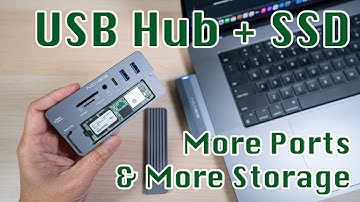 Acasis 10-in-1 USB-C Hub with SSD Enclosure & 5-in-1 Hub for 14" and 16" MacBook Pros