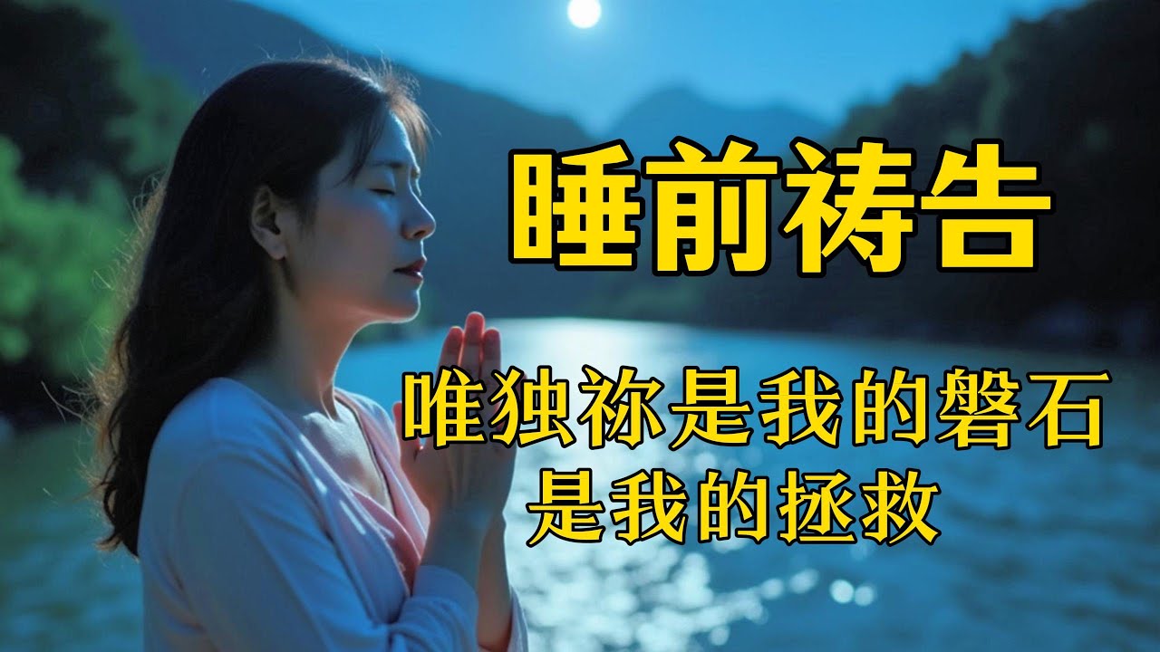 睡前祷告，惟独祢是我的磐石，我的拯救