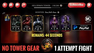Hellspawn Tower 130 & Reward 🎮 Mortal Kombat Mobile/MK Mobile/MKM #mortalkombatmobile #mkmobile #mkm