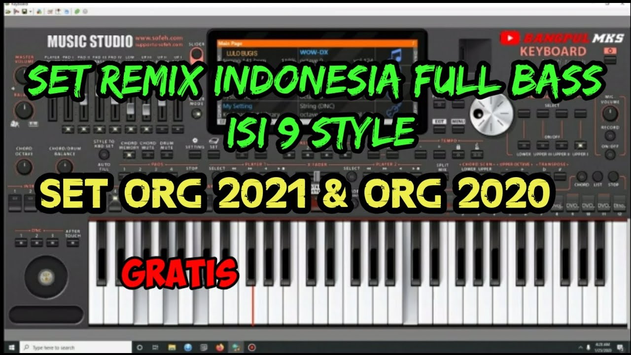 SET REMIX INDONESIA FULL BASS-STYLE ORG 2021 & 2020