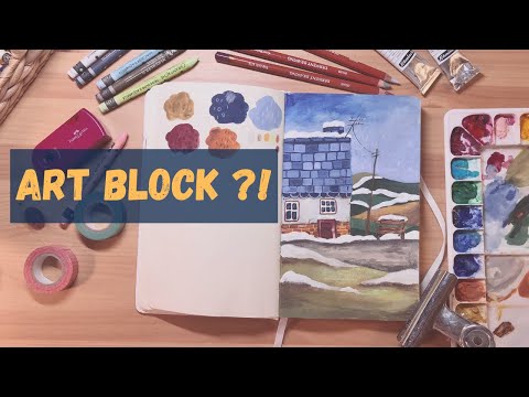 How to FILL a SKETCHBOOK I Gouache Illustration Process