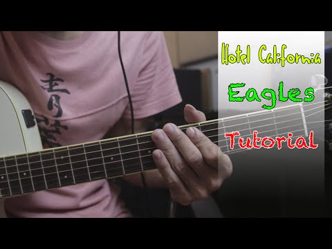 Tutorial Hotel California Eagles Acoustic Solo Guitar #hotelcalifornia