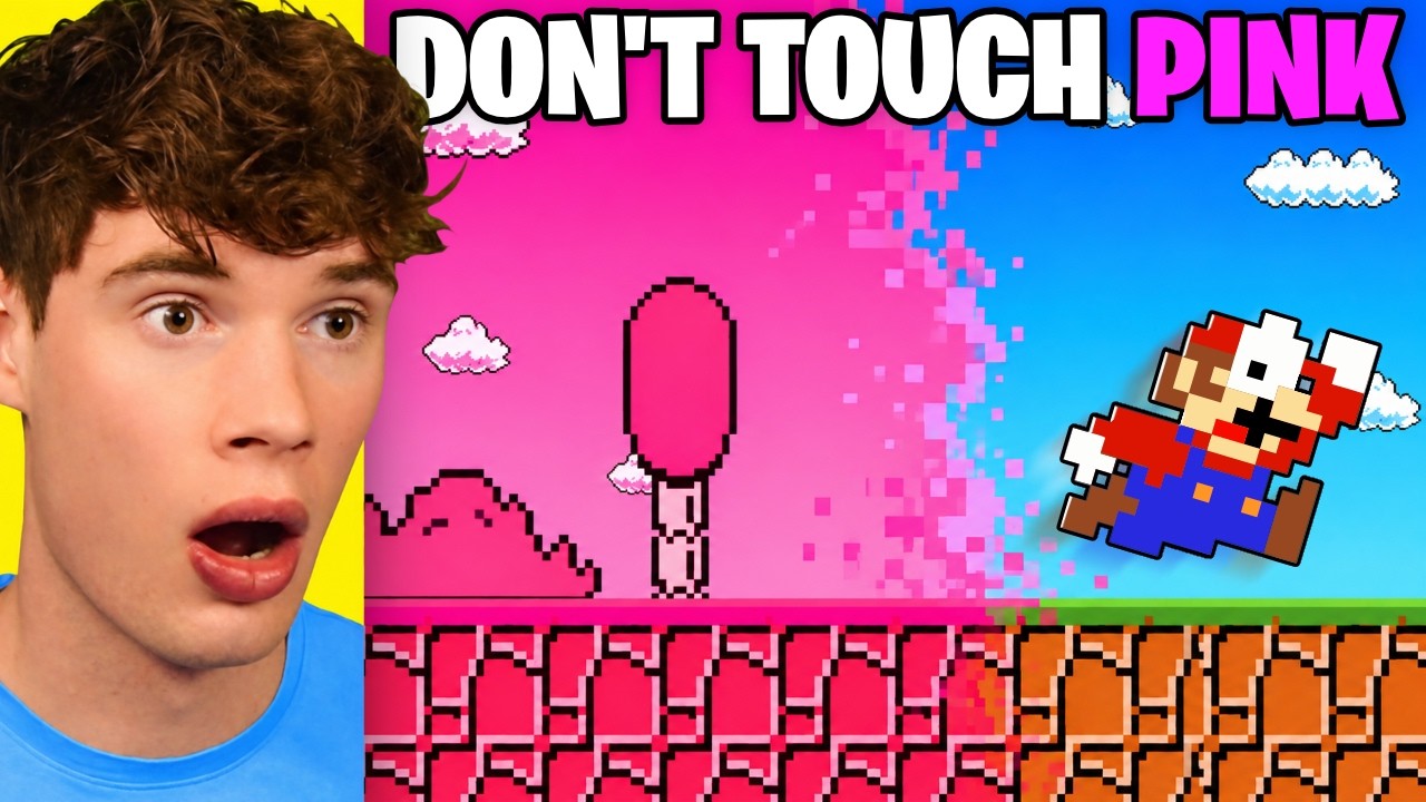 Mario CAN'T Touch the Color PINK!