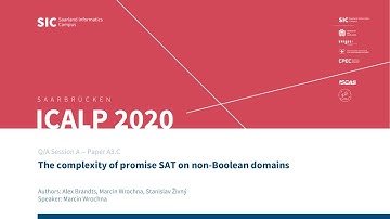 A3.C — The complexity of promise SAT on non-Boolean domains