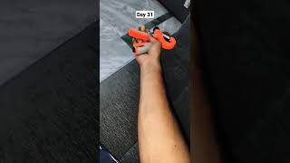 Day 31 arms transformation by using gripper #motivation #gripper #gymmotivation #shorts #viral