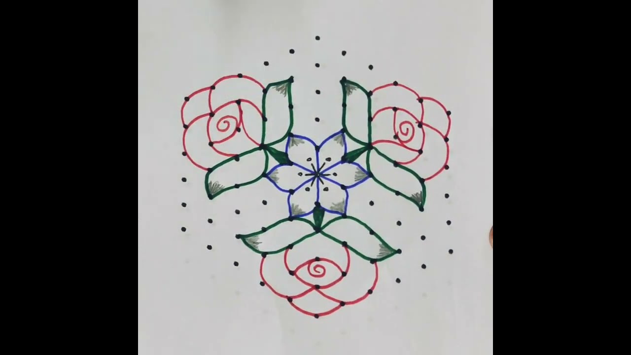 கார்த்திகை மாத சிறப்பு 🪔கோலங்கள் 🪔11*6 dots simple rangoli designs #muggulu #rangoli #kolangal