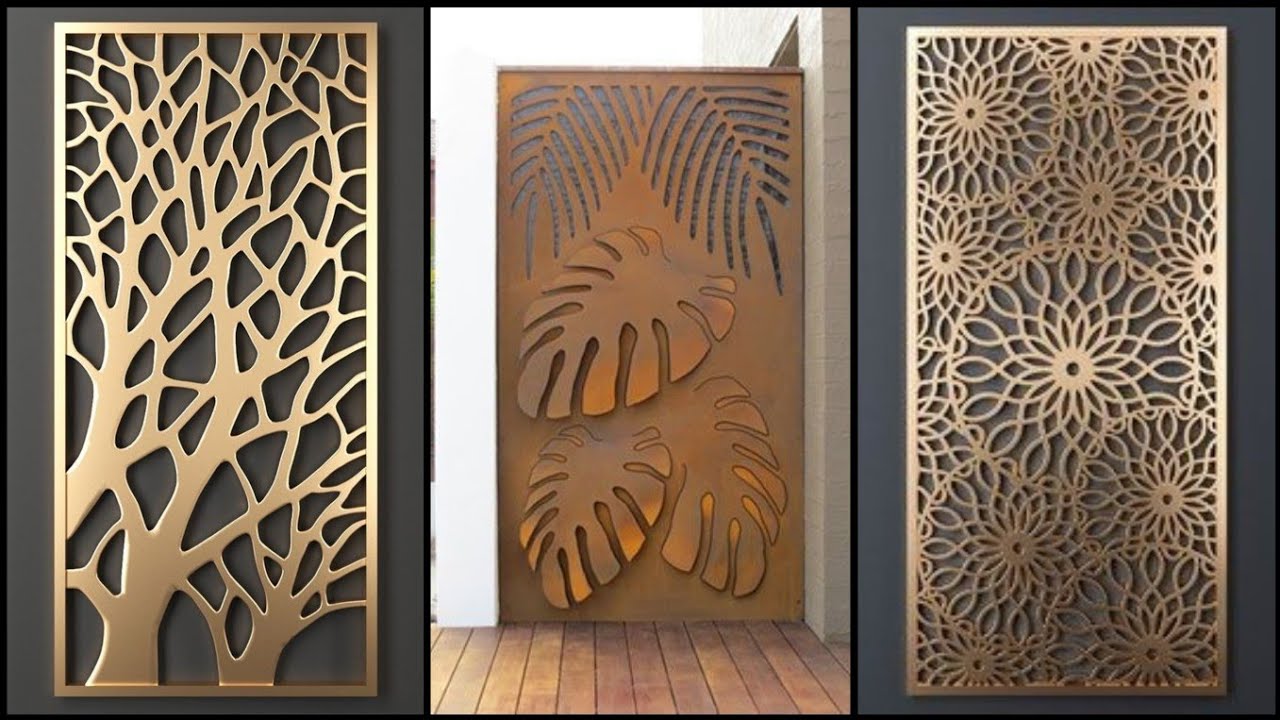 Metal Decorative Wall Panel Laser Cut Grill Wall Design Partition