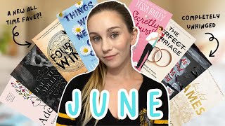 my june reading wrap up | a new all time fave & the most disturbing book ive ever read