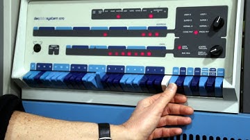 PDP-11/70 panel operation - test run "script17_TB8A3106"