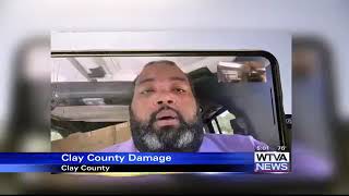 Family working to recover following storm damage in Clay County