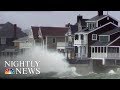 Powerful Nor’Easter Slams East Coast With High Winds, Flooding | NBC Nightly News