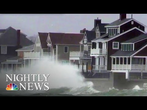 Powerful Nor’Easter Slams East Coast With High Winds, Flooding | NBC Nightly News