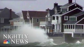 Powerful Nor’Easter Slams East Coast With High Winds, Flooding | NBC Nightly News