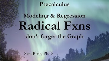 Modeling & Regression with Radical Functions (Precalculus)
