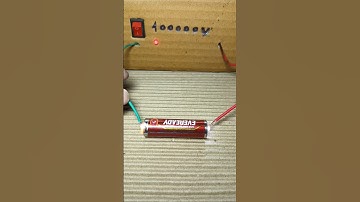 High voltage current battery reaction #experiment #tech #project