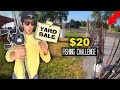 $20 Yard Sale Fishing Challenge!! (Surprising!)