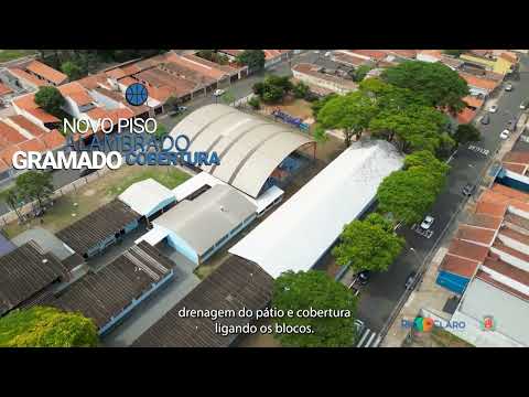 A prefeitura inaugurou anfiteatro com 280 lugares na Escola Municipal Hamilton Prado