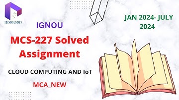 MCS-227 IGNOU Solved Assignment Jan-24/July-24 || MCA_NEW  || Dalaltechnologies || WaveArt