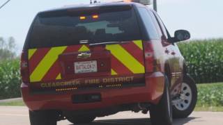 Dump truck rollover powerlines down Springboro Road