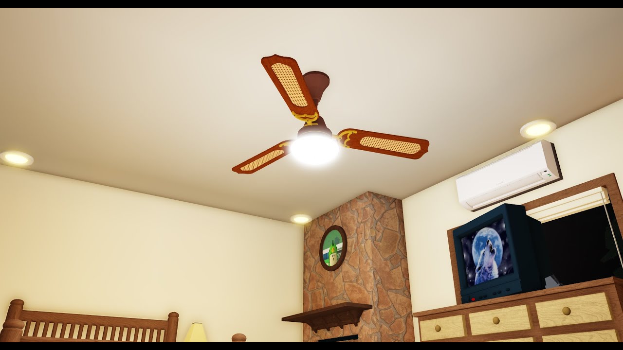 Ceiling fans in my roblox house March 1st (tornado siren)