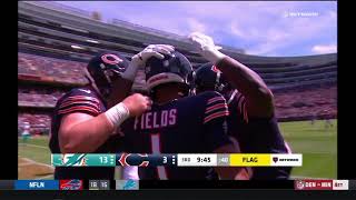 Justin Fields Scores His First Nfl Touchdown