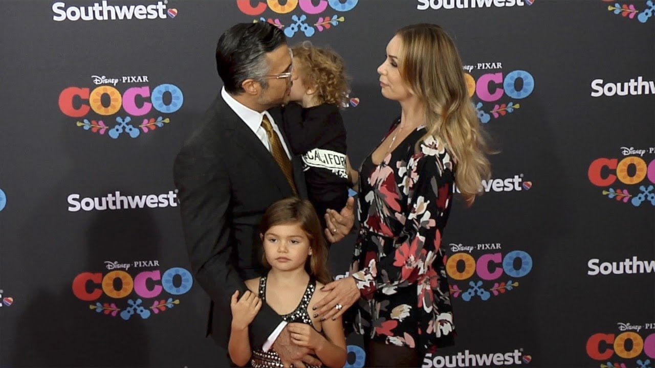 Jaime Camil with his Family "Coco" US Premiere Orange Carpet