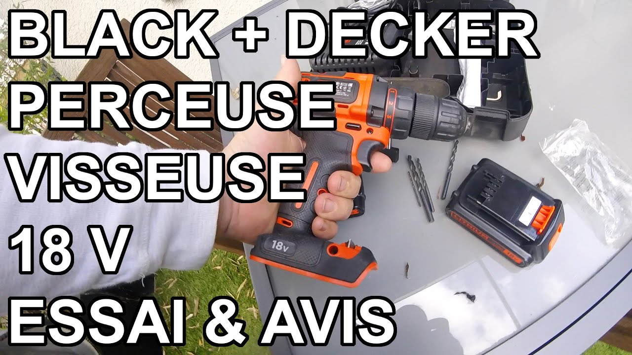 Perceuse Visseuse Black Decker 18v Youtube