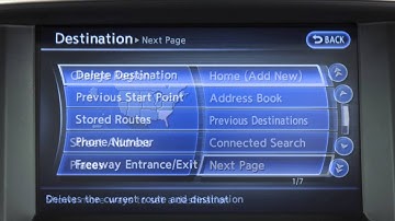 2014 Infiniti QX50 - Destination Button
