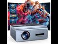 [Electric Focus] Projector with Wifi and Bluetooth, 22000L Auto Keystone Outdoor Projector