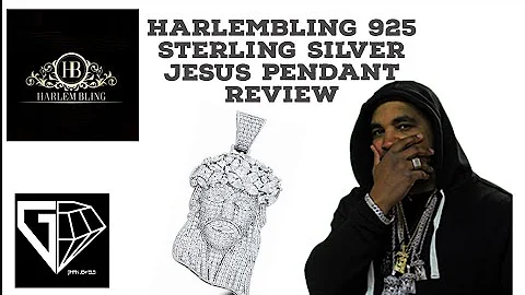Harlembling 925 Sterling Silver Iced Out Jesus Pendant Jewelry Review