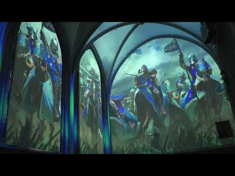 Barco projection mapping tells the story of the Battle of the Golden Spurs