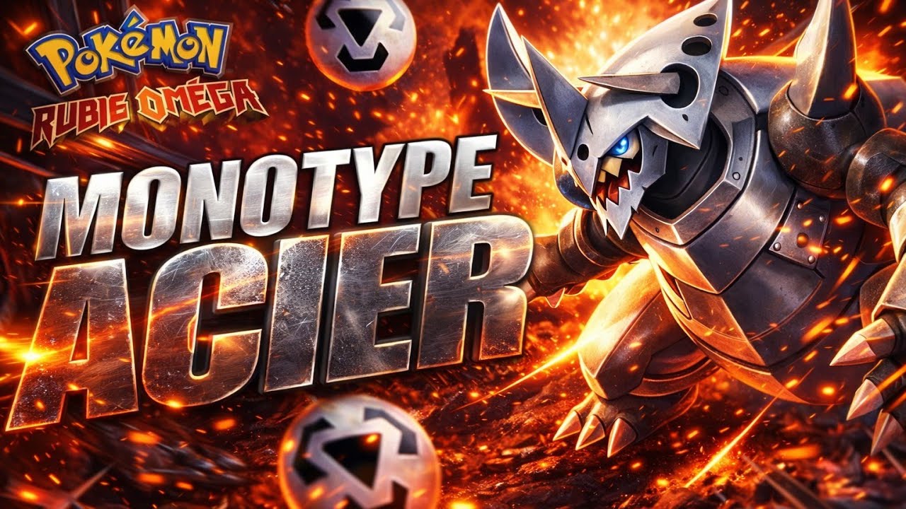 J'ai fini Pokémon RUBIS OMÉGA, mais en Monotype ACIER !